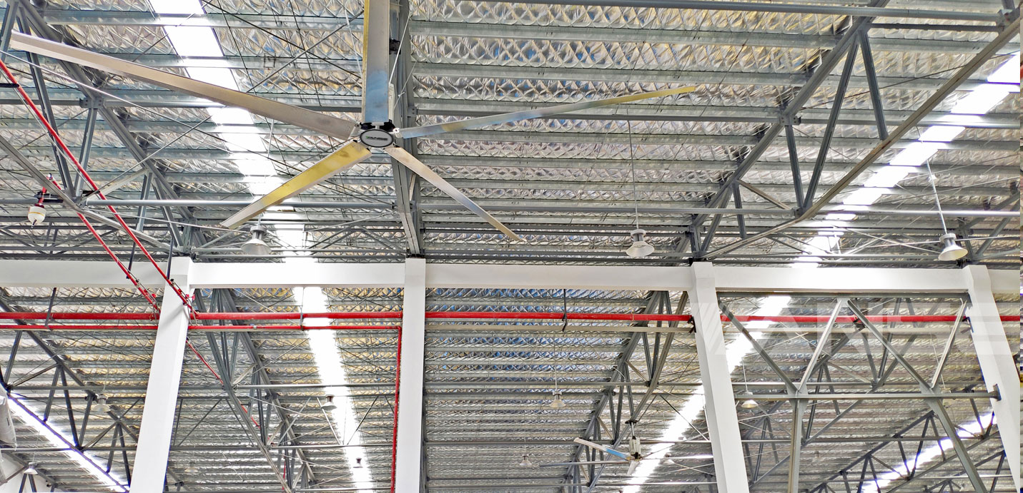 安徽毫州中草藥材倉(cāng)庫(kù)工業(yè)大吊扇除濕