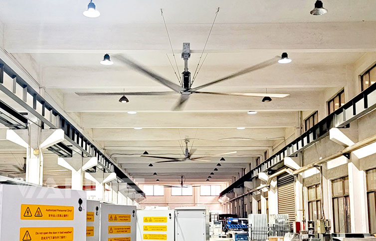 無(wú)錫江陰制造車間7.3米大型工業(yè)吊扇